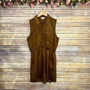 Coco + Jameson Faux Suede Romper
